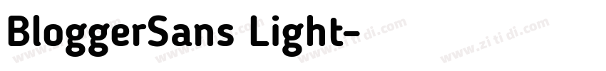 BloggerSans Light字体转换